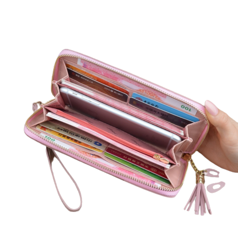 Women's Tassel Design Clutch Wallet