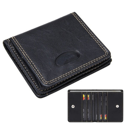 Solid Slim Leather Wallet