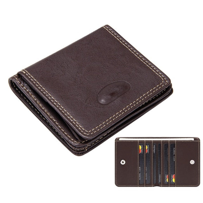 Solid Slim Leather Wallet