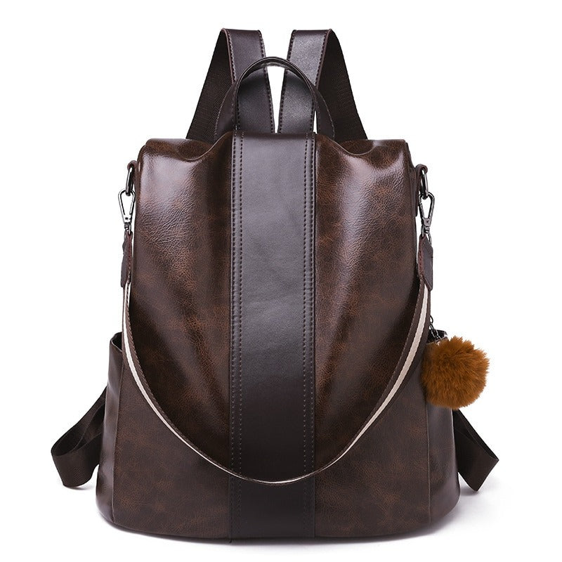 PU Leather Retro Backpack