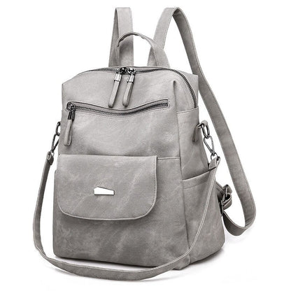 PU Leather Ladies' Shoulder Backpack