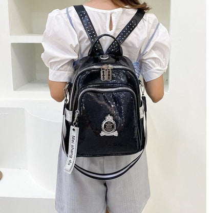 PU Leather Retro Backpacks For Women