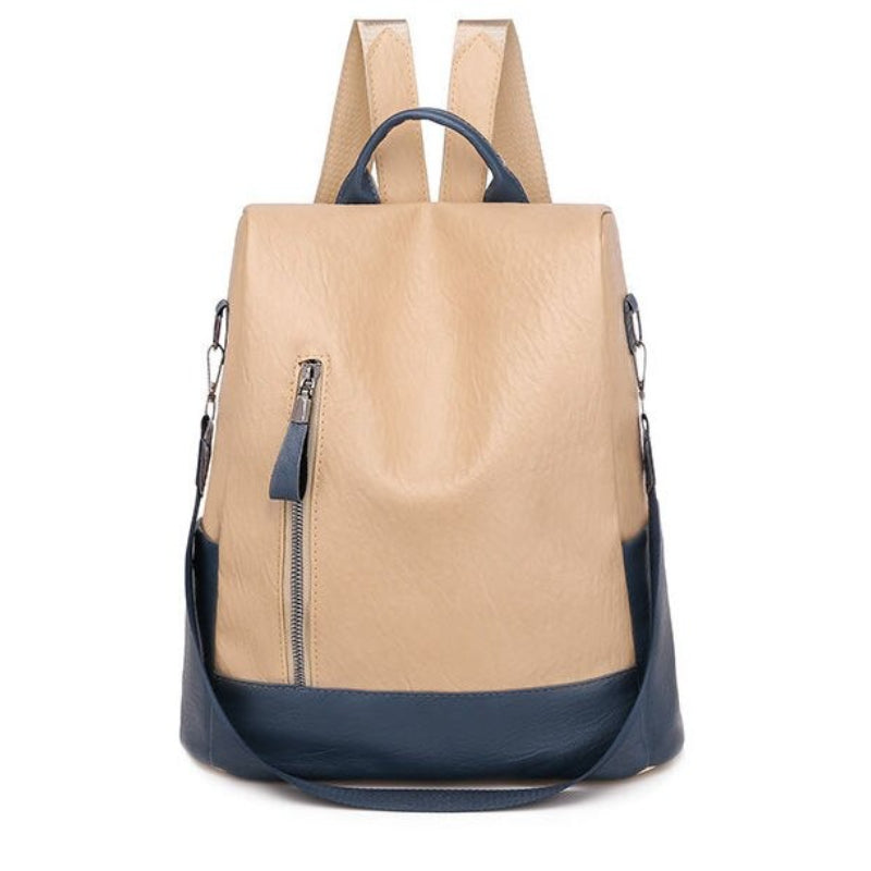 Women's Solid Leather Backpack