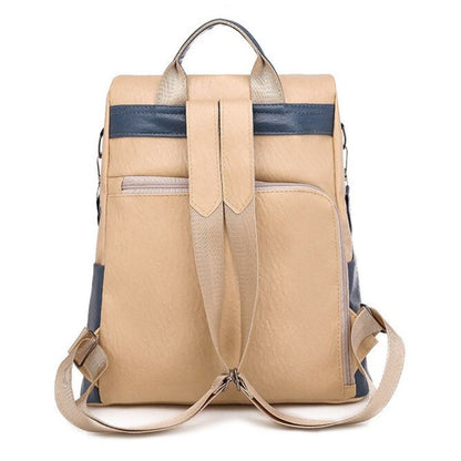 Women's Solid Leather Backpack