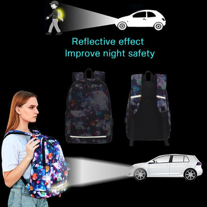 USB Charging Multi Pocket School Backpacks For Girls