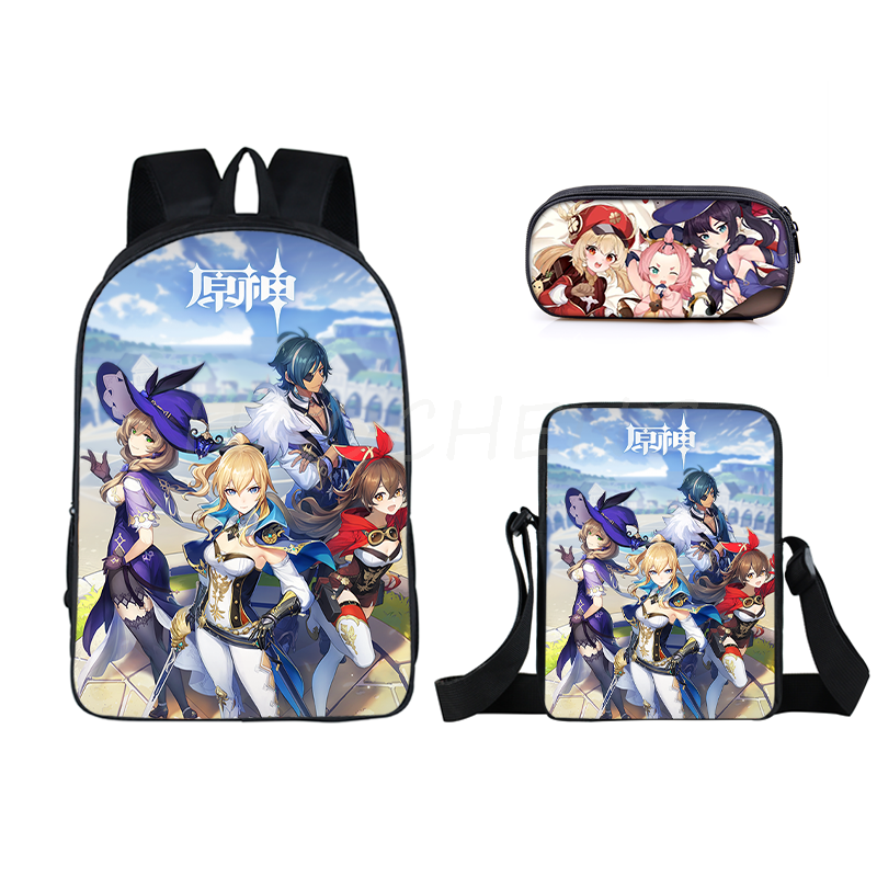 The Anime Cartoon 3 PCS Printed Bag