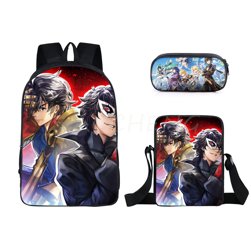 The Anime Cartoon 3 PCS Printed Bag