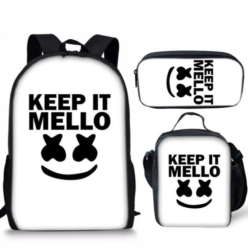 The Marshmello 3 PCS Printed Bag