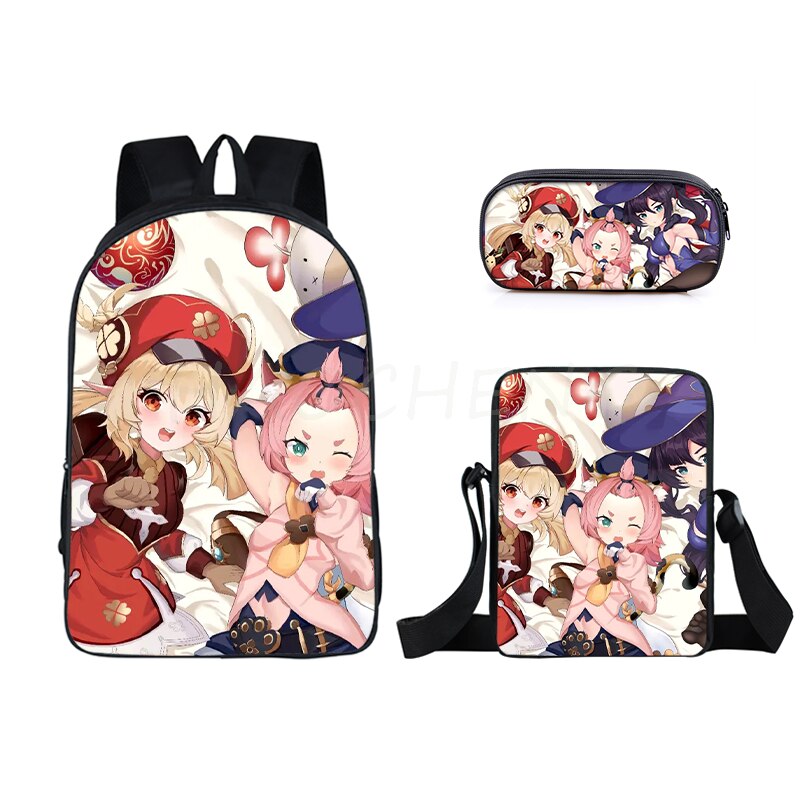 The Anime Cartoon 3 PCS Printed Bag