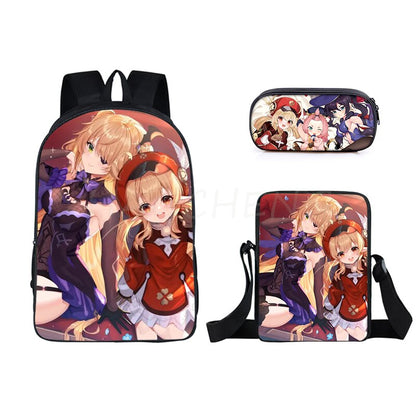 The Anime Cartoon 3 PCS Printed Bag