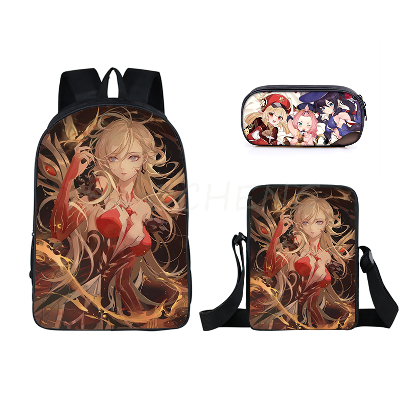 The Anime Cartoon 3 PCS Printed Bag